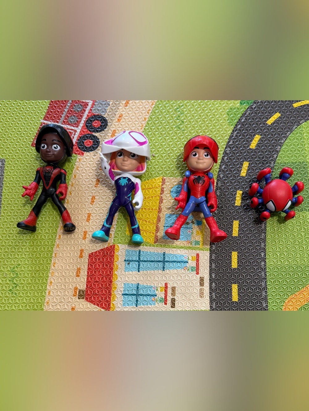 Spider-Man and Friends Adventure Figures - Red, Blue, Black